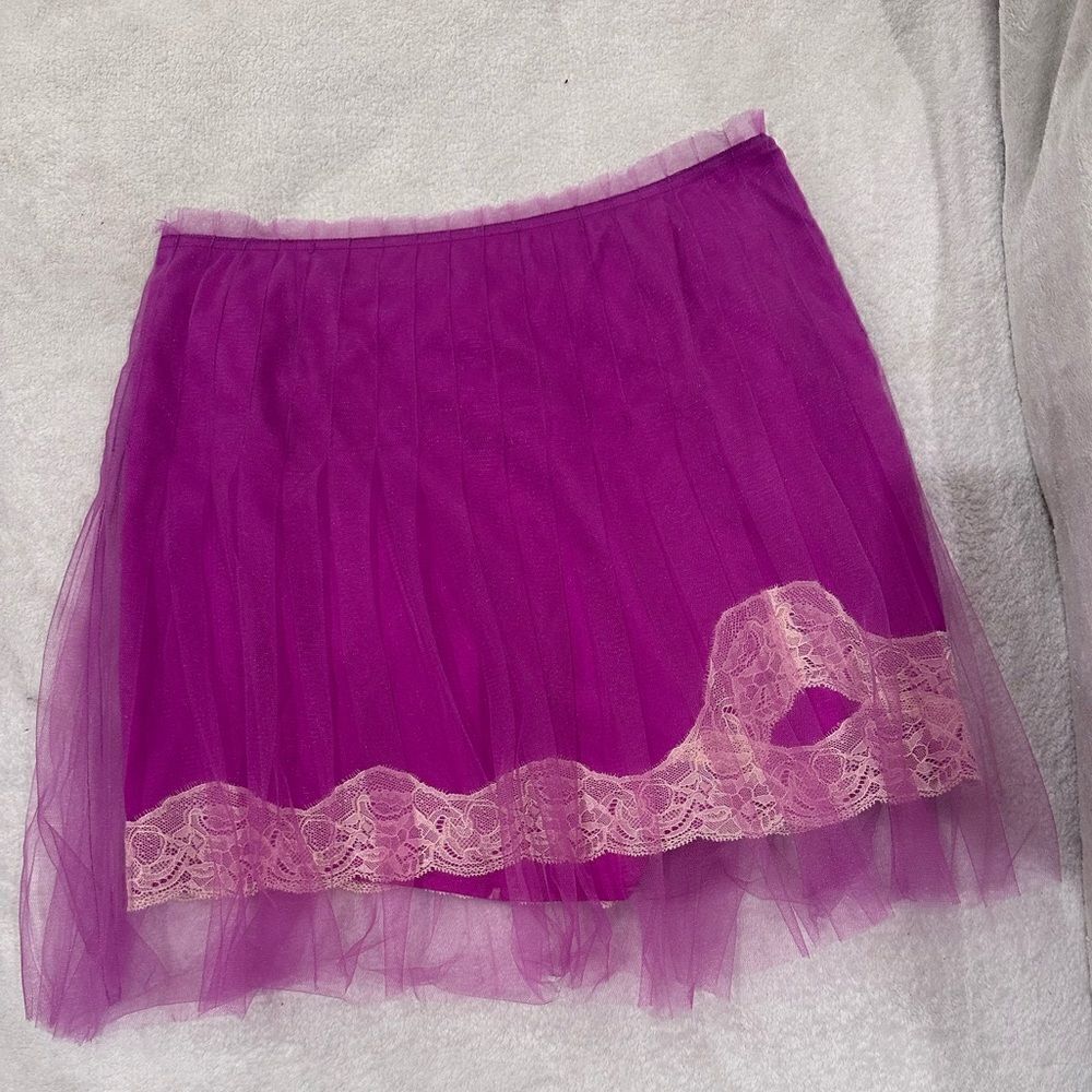 Rodarte pinky/purple lace skirt women’s size 11